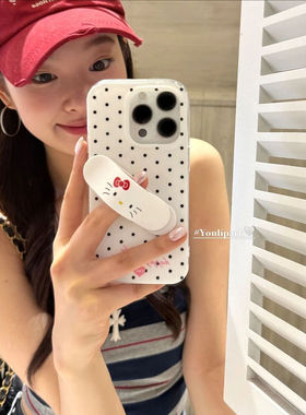 适用iPhone17/16/15/14手机壳小米17pro创可贴凯蒂猫红米K80立体华为pura80可爱卡通mate70/FindX9/vivoX300