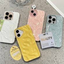 适用iPhone16/15promax陨石纹高级感手机壳苹果14plus小众12/13pro少女心防滑tpu软壳11简约多巴胺防摔保护套