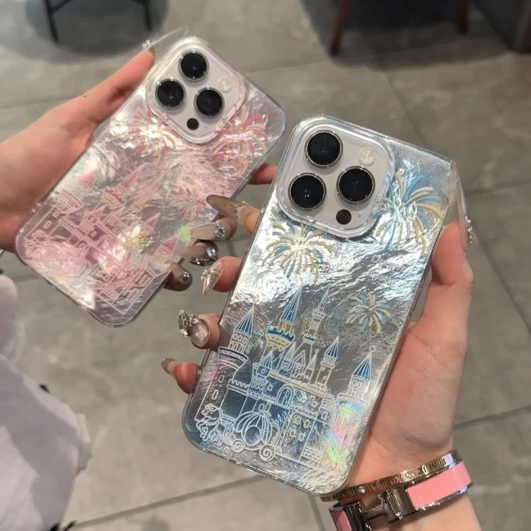 梦幻烟花城堡适用iPhone16手机壳