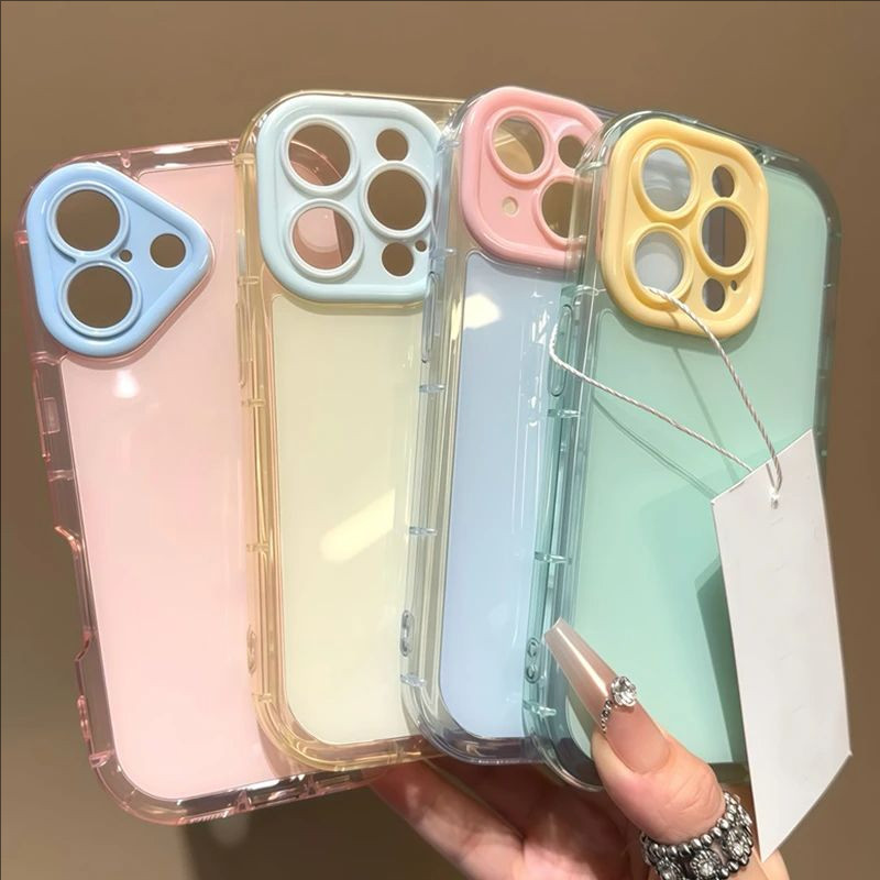 适用iPhone15/16Promax手机壳ins高颜值果冻奶油壳苹果14/13/12简约华为Pura70情侣Mate70/60全包软壳保护套