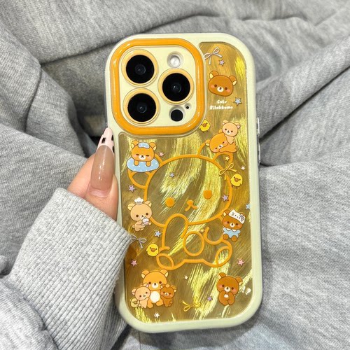 轻松小熊卡通iPhone17ProMax壳