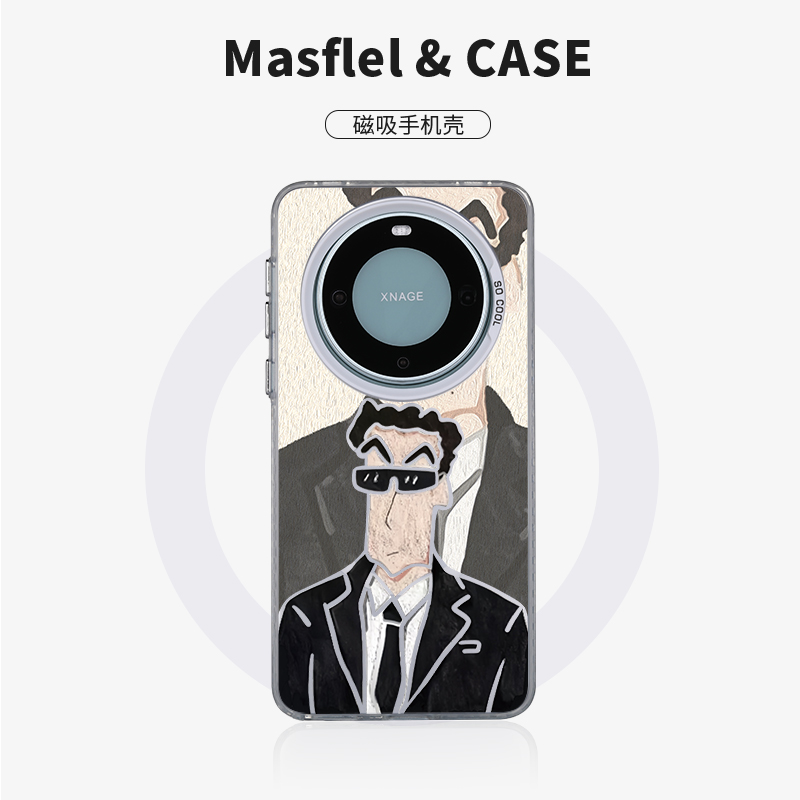 华为mate60prpo亚克力卡通情侣