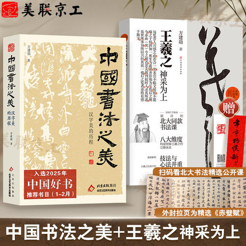 【方建勋北大同款书法课】王羲之 神采为上 毛笔字教程 楷书入门技法 兰亭序行草临摹心法 笔画笔法结构精讲 初学者书法启蒙书籍