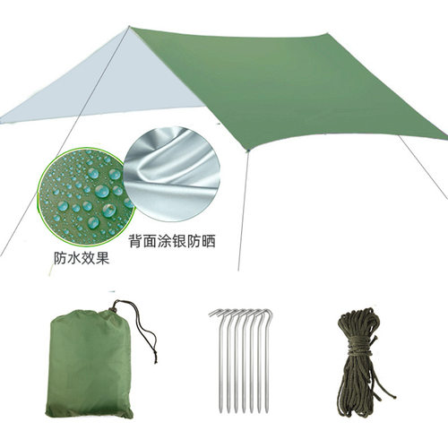 方形天幕户外3-4人防水防晒沙滩