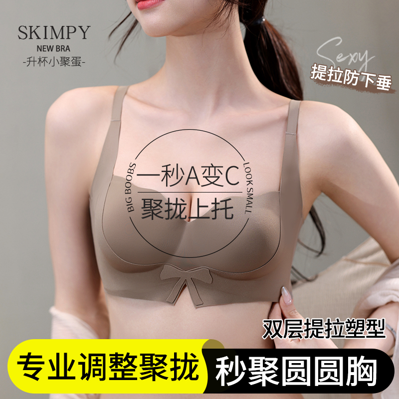内衣女小胸聚拢提拉调整型防外扩