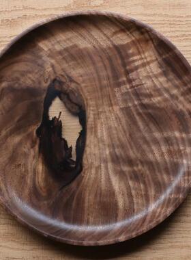 （已上新）黑胡桃 树结 树脂盘 【木爻Craft】