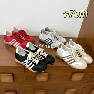 【内增高7cm】26夏季透气新款复古德迅鞋女休闲百搭韩系运动鞋