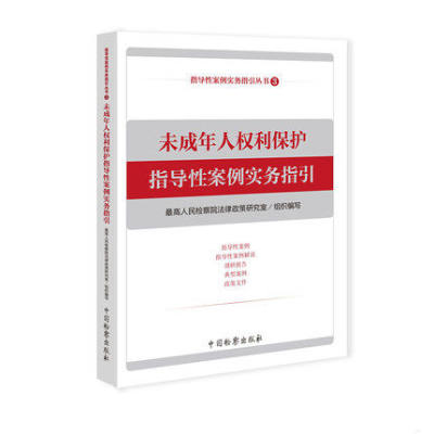 2019年新书 未成年人权利保护指导性案例实务指引 司法案例 案例解读 法律书籍 律师实务 法学理论 中国检察出版社9787510222511