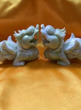 天然玉石貔貅聚财办公室摆件