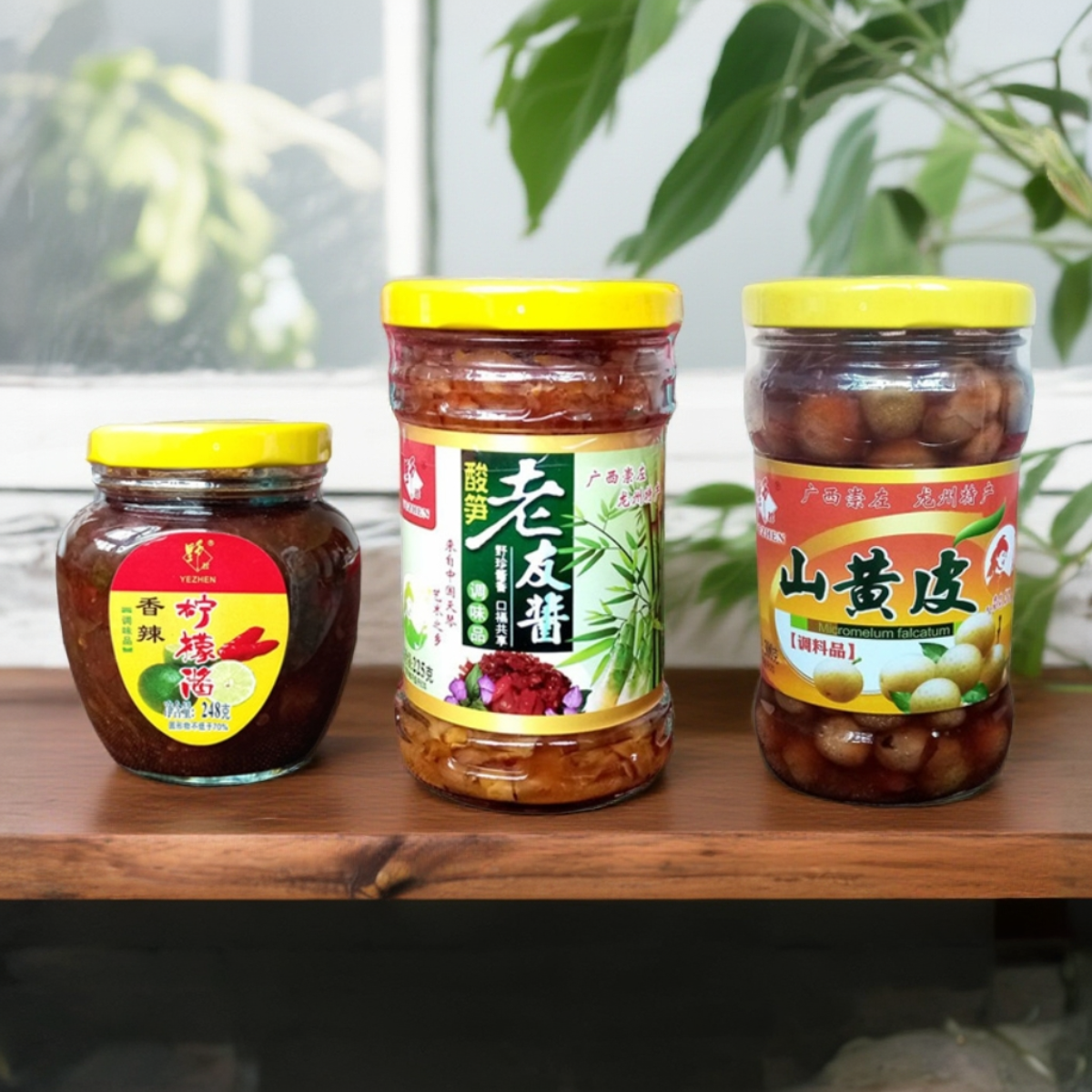 广西柠檬酱老友酱山黄皮特产组合