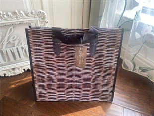 简约风编织覆膜环保保温袋 速冻食品在 收纳袋 野餐袋