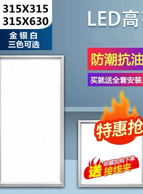 315x315x630莱来思斯奥喜临林门集成吊顶铝扣厨房卫生间led平板灯