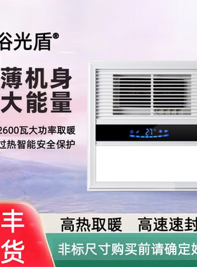 320*320集成吊顶LED灯风暖浴霸32X32时代奥盟托斯撕卡纳海创适用