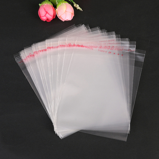 厂家直接9丝6.5 袋100个 15opp不干胶自粘袋卡片耳环玩具塑料包装