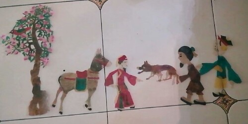 国民教育动画片皮影国粹礼品工艺品