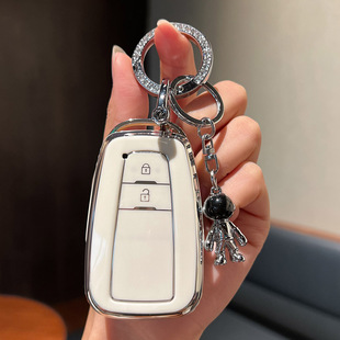 丰田普拉多钥匙套2700霸道专用19款18款16款15款14款4000男包壳扣