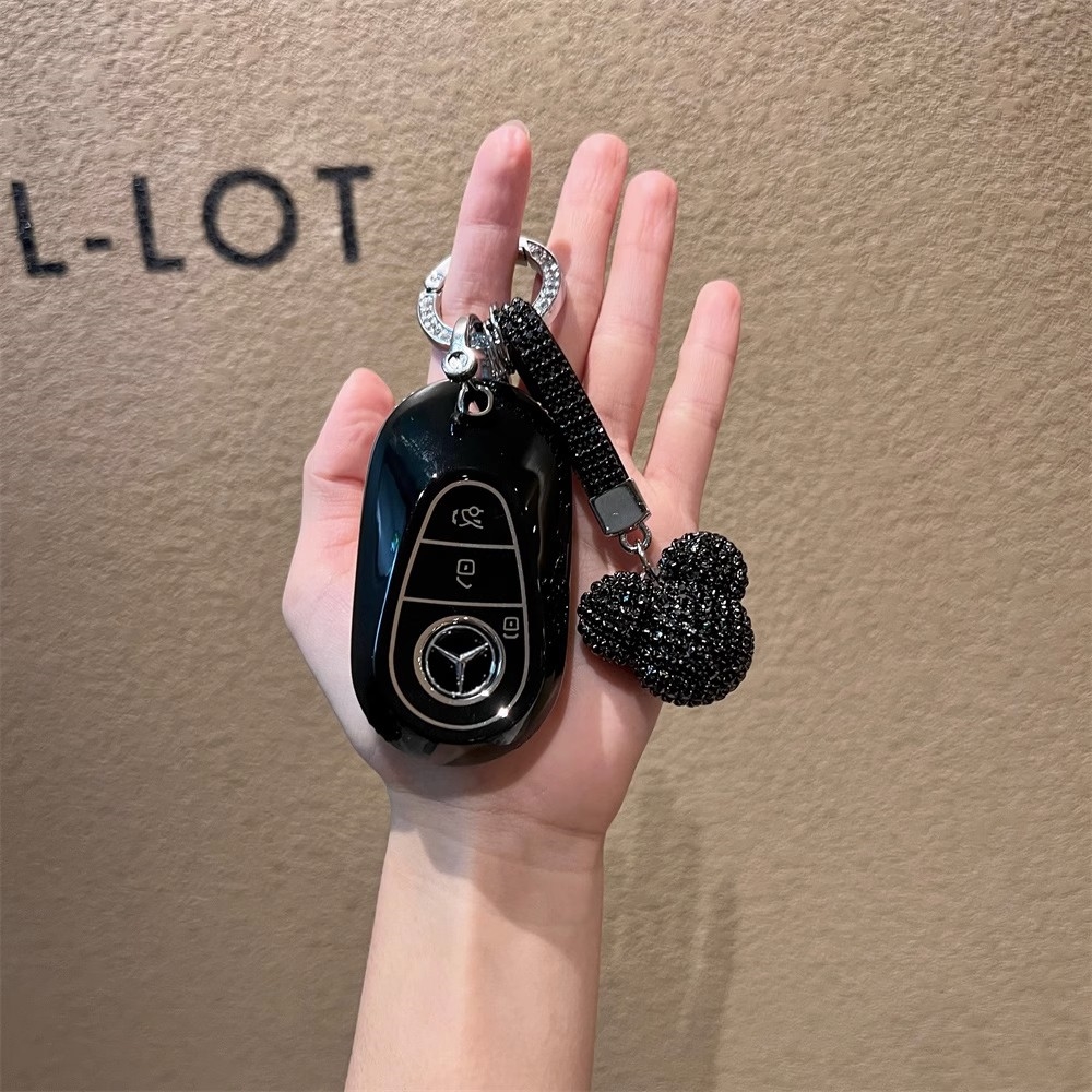 老款奔驰钥匙套C180L真皮GLC260车E300L包S320L扣ML350装饰GL400