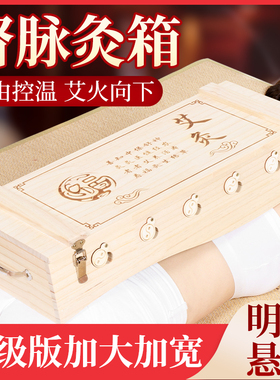 实木艾灸盒督脉灸艾灸器具家用