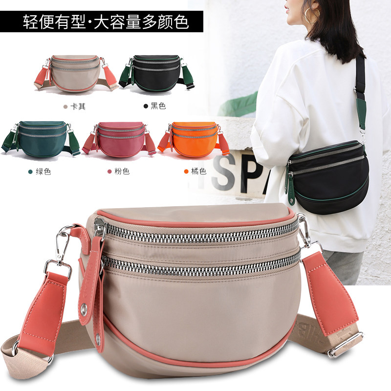 新款韩版潮流时尚休闲百搭牛津背包尼龙布气质单肩斜挎女布包