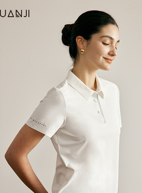 C 女士无缝热压POLO衫DJT1186夏季新款背心轻便舒适透气U卡丝材质