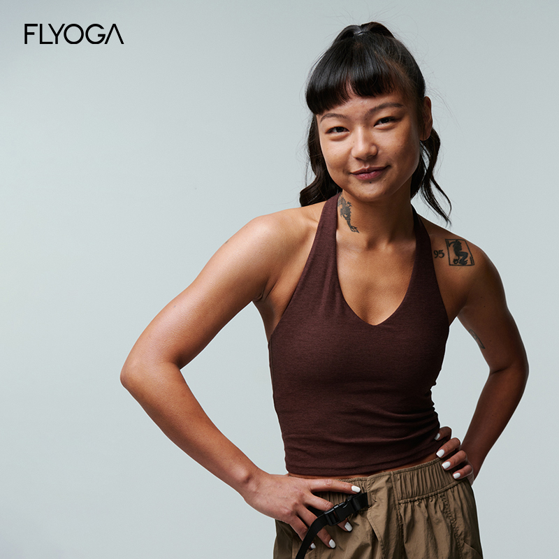 FLYOAG挂脖运动背心瑜伽中高强度