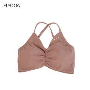 FLYOGA交叉美背羽感瑜伽背心插杯女外穿训练运动内衣61115