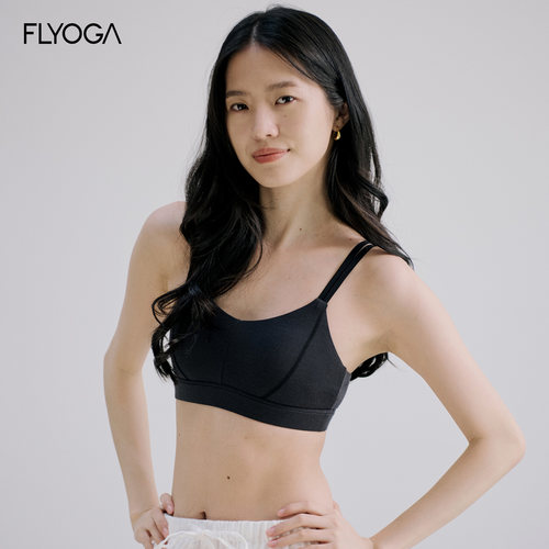 FLYOGA飞蓝瑜伽服羊毛带胸垫短背心健身瑜伽普拉提运动内衣女夏季