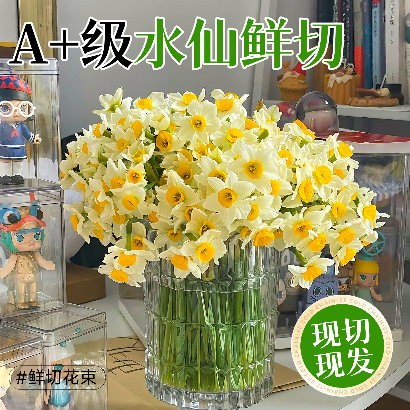 漳州水仙花鲜切花花枝带花苞冬季水培植物室内插花年宵花水养种球,鲜花速递/花卉仿真/绿植园艺,时令草本花卉,淘宝优惠券,粉丝福利购,淘宝优惠卷