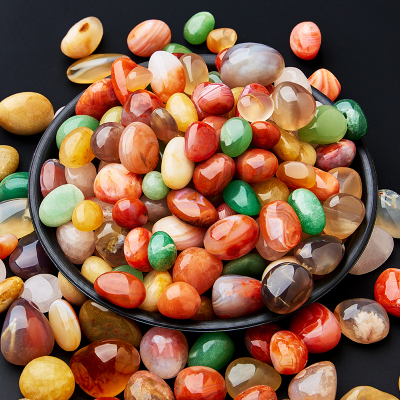 南京雨花石天然五彩石鱼缸造景石