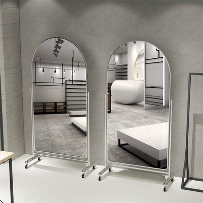 全身镜带滑轮可移动穿衣镜家用落地镜网红显瘦身卧室试衣镜美颜镜