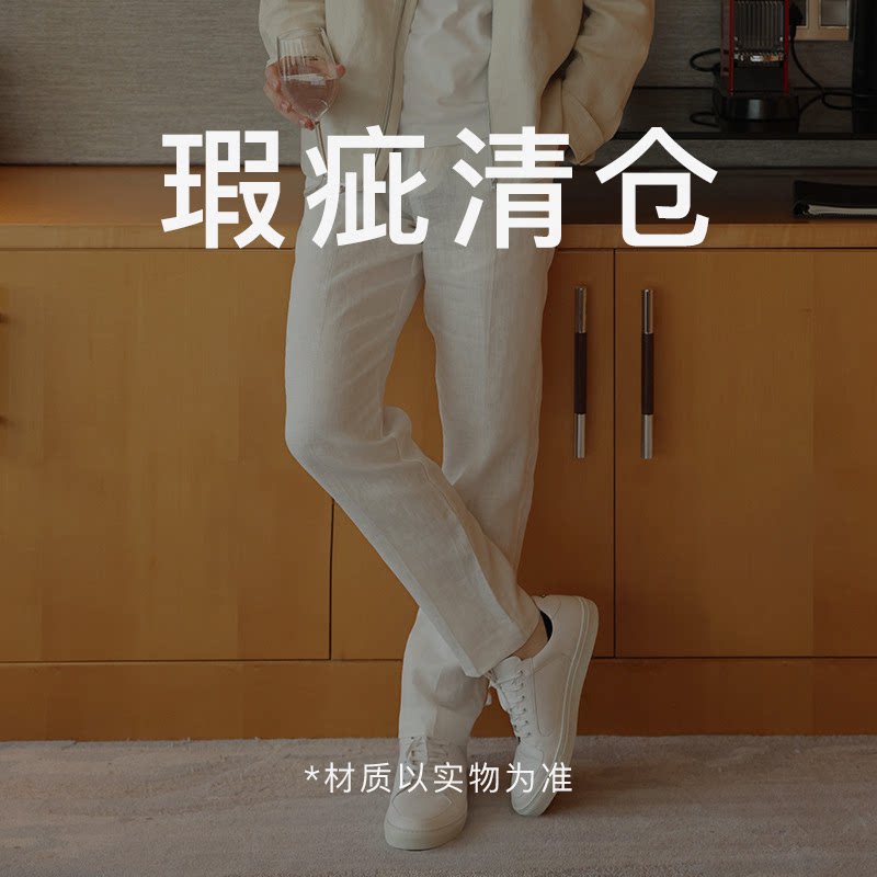 联名款OS牛皮玫瑰刺绣小白鞋男