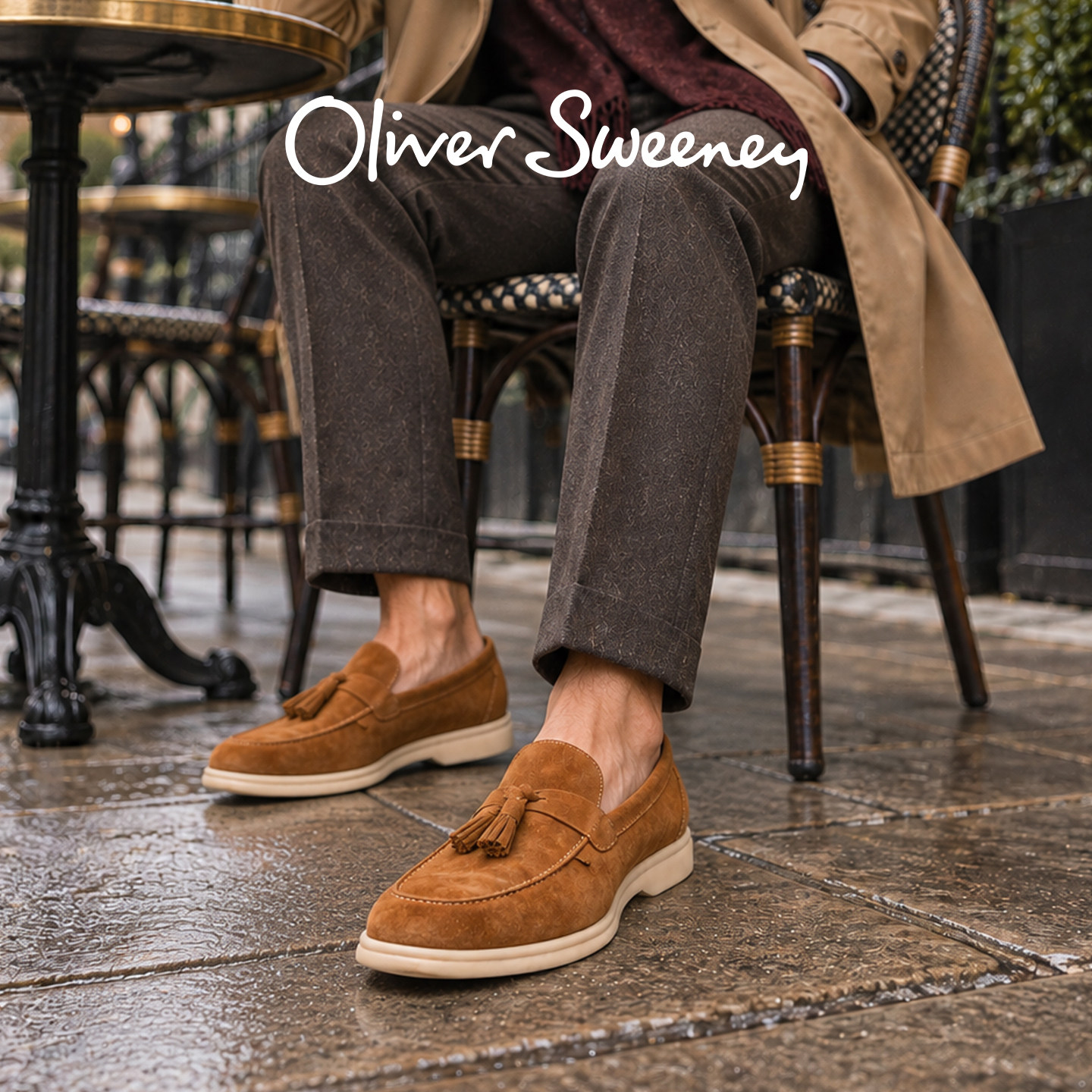 OliverSweeney小羊皮流苏乐福鞋