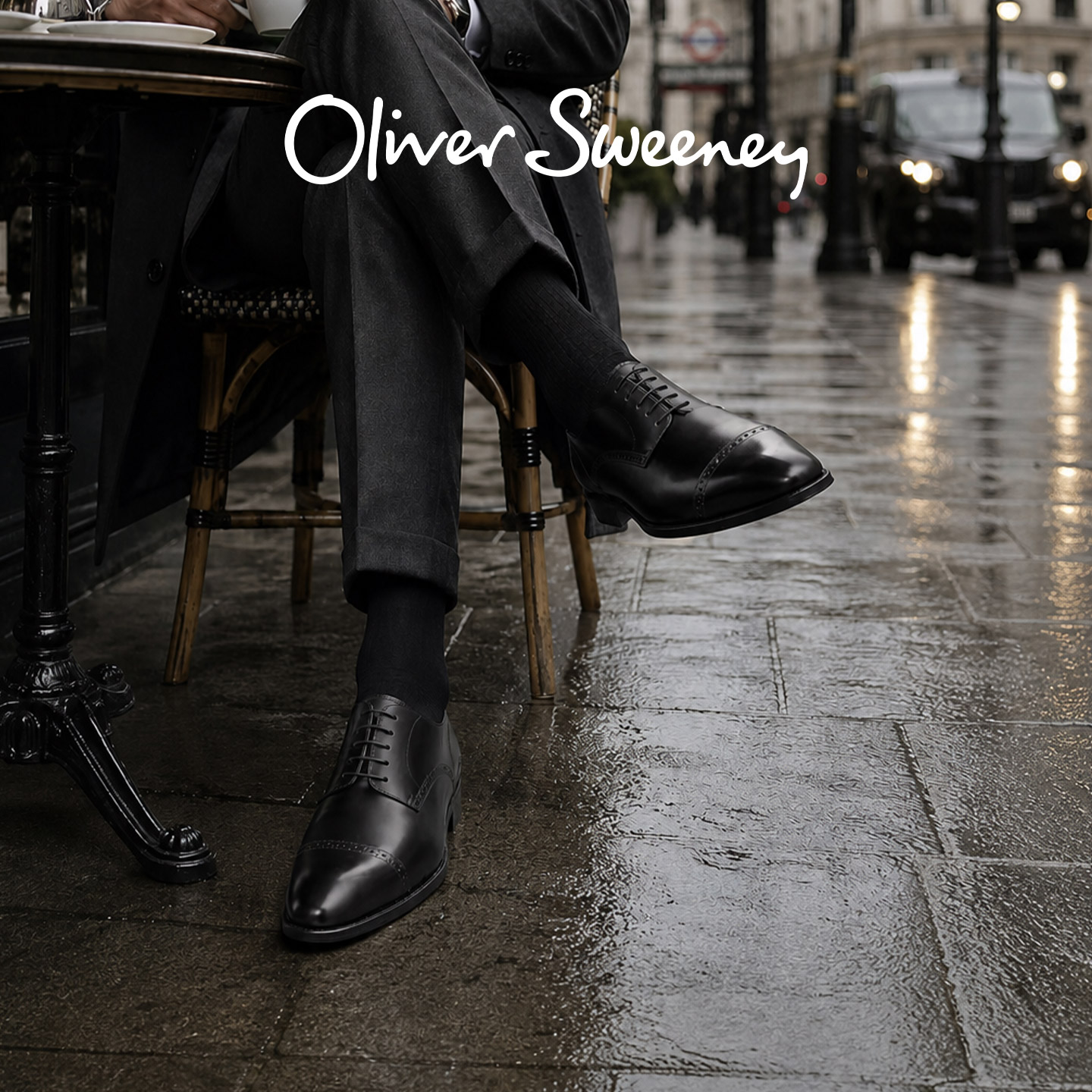 OliverSweeney手工牛皮绿底皮鞋