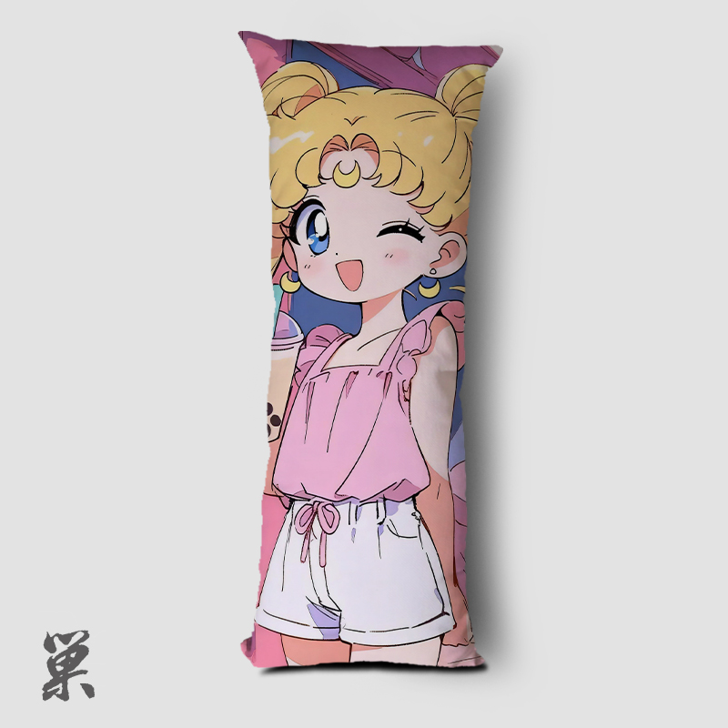 美少女战士抱枕床头夹腿长条枕
