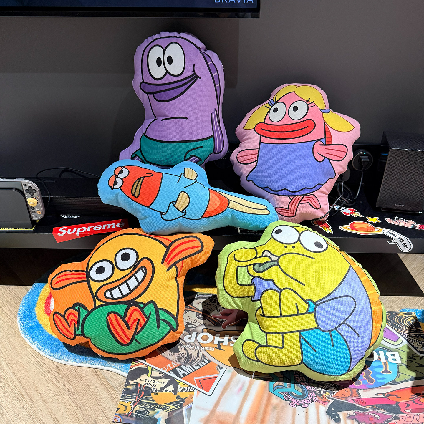 比奇堡的居民卡通玩偶抱枕