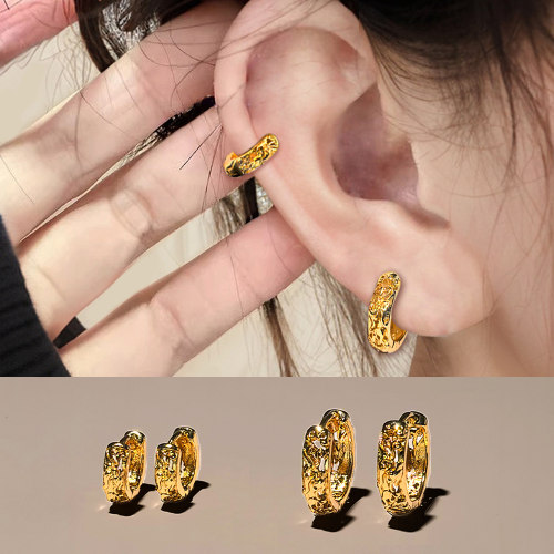 卡仕达貔貅耳环纯银针女免摘