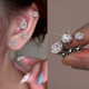 璀璨耳骨钉925纯银针女养耳洞耳蜗钉多耳洞2025新款 潮耳钉耳环