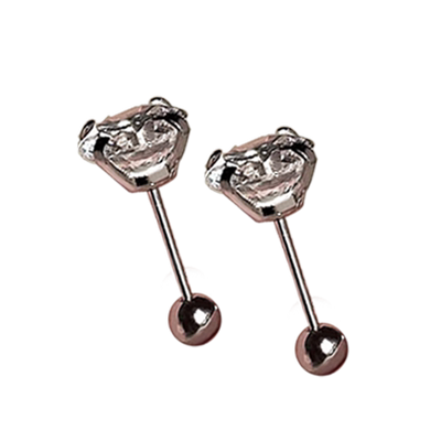 钛钢无女螺丝拧耳骨钉长短杆可选