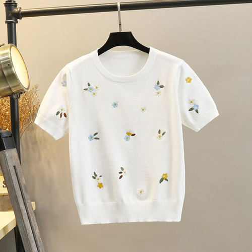 欧嫚迪冰丝套头圆领百搭