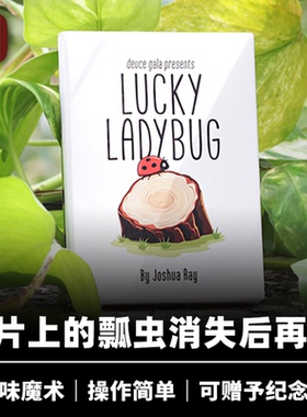 培根魔术 幸运瓢虫 Lucky Ladybug 图案消失再现 近景互动道具