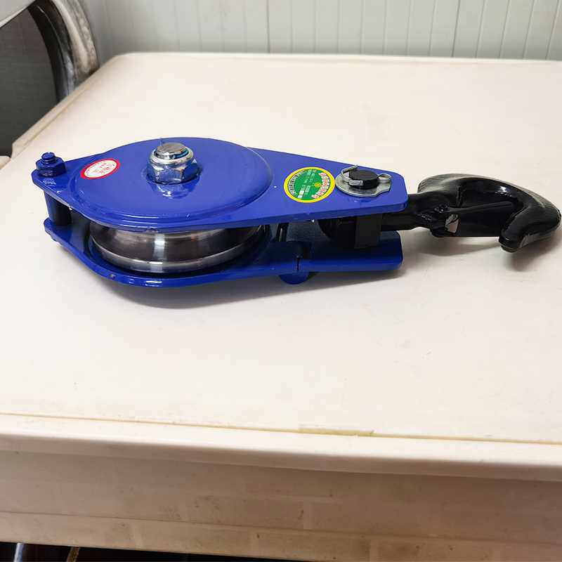 起重滑轮国标单轮起重滑车卸扣吊环滑轮防脱钢轮钢丝绳轴承吊轮