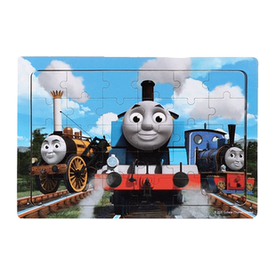托马斯小火车30片木质拼图带底板宝宝拼图3到6岁幼儿童益智力玩具