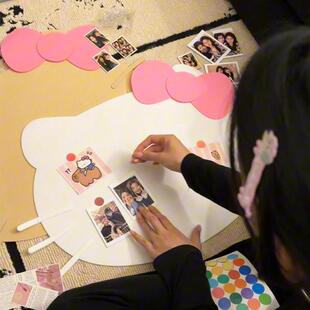hellokitty毛毡板照片墙墙贴装饰物幼儿园卧室宿舍墙上相框背景墙