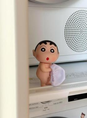 【洗澡搭子】蜡笔小新摆件桌面浴室卫生间装饰品可爱创意家居好物