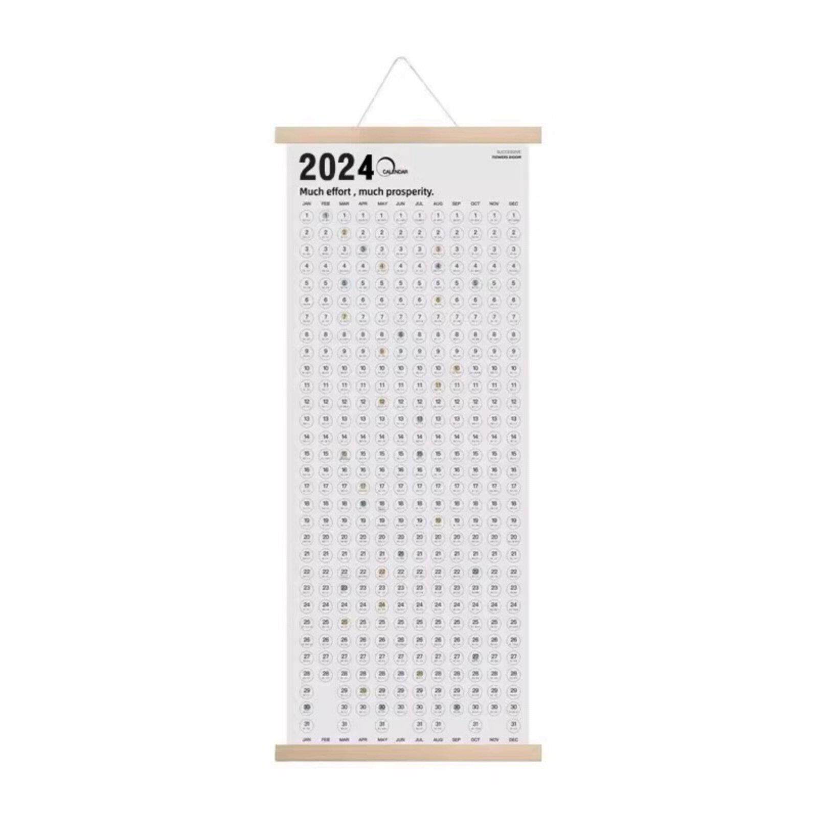 高考恋爱100天日历情侣记录创意记事打卡计画表2025新款卷轴挂