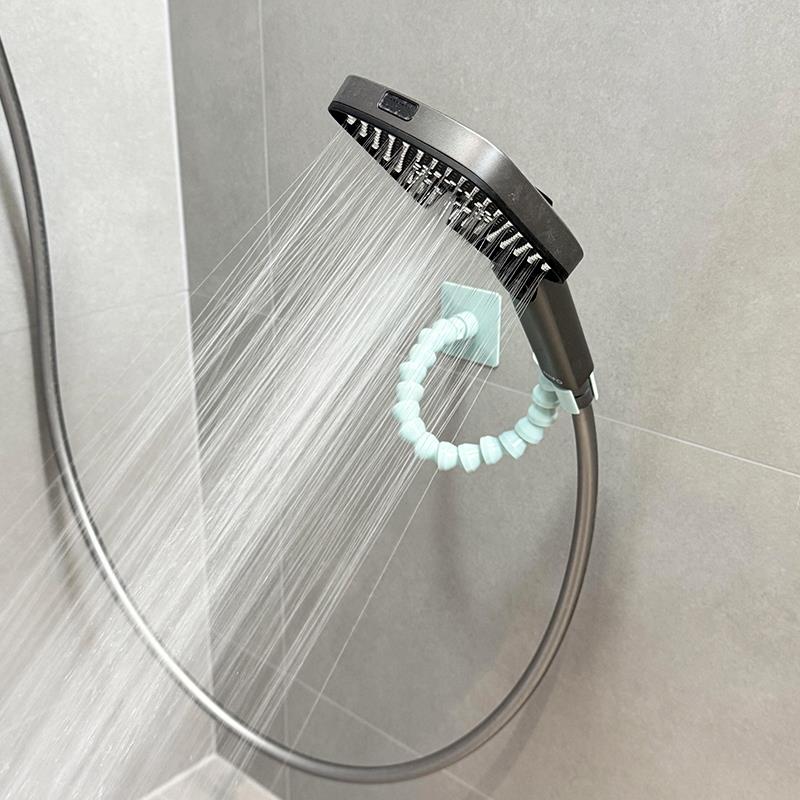 花洒架支架可调节免打孔固定座万向调节多功能浴室置物架纸巾挂架