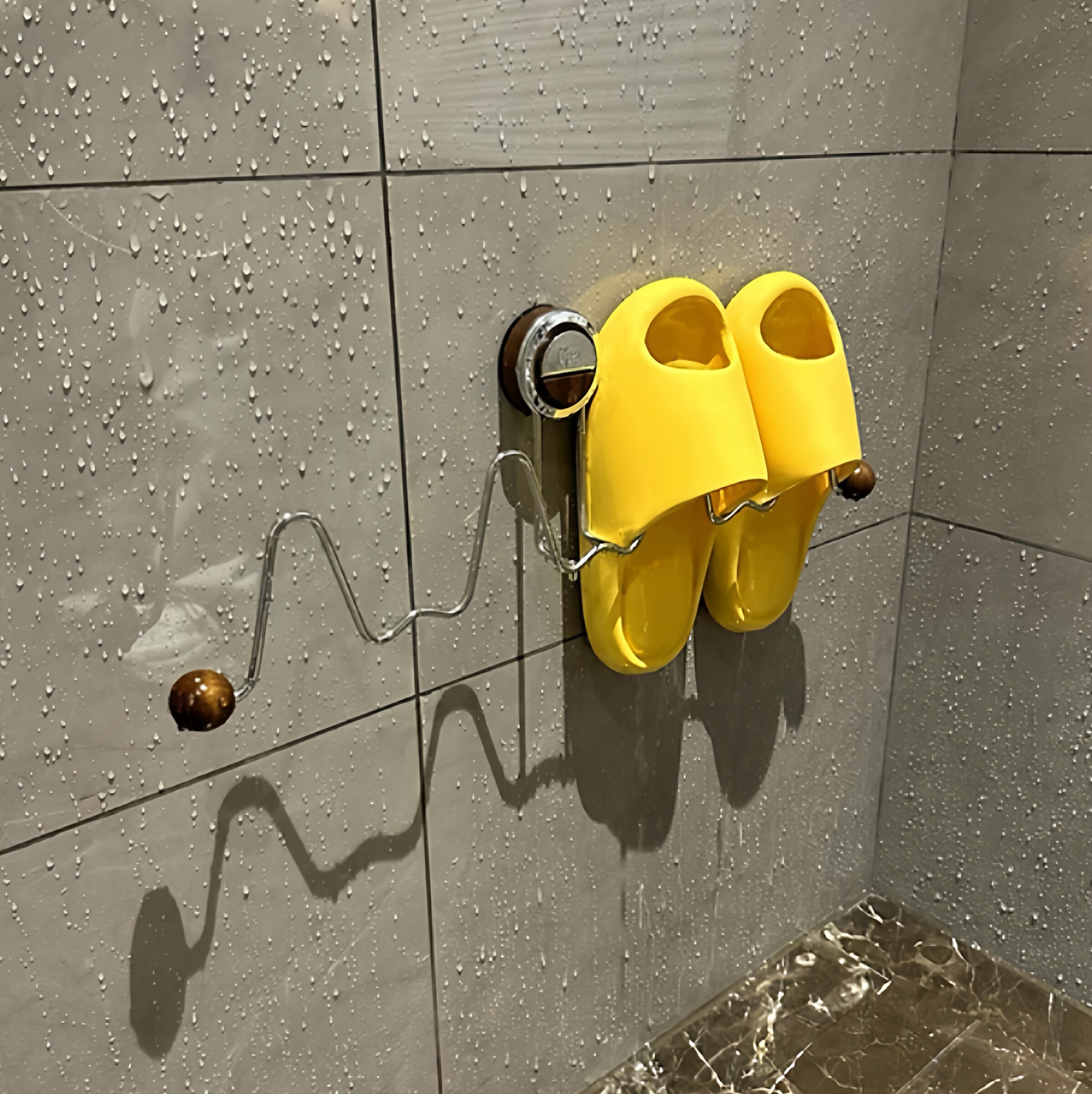 吸盘拖鞋挂架收纳架置物架浴室拖鞋架子免打孔壁挂式卫生间拖鞋杆