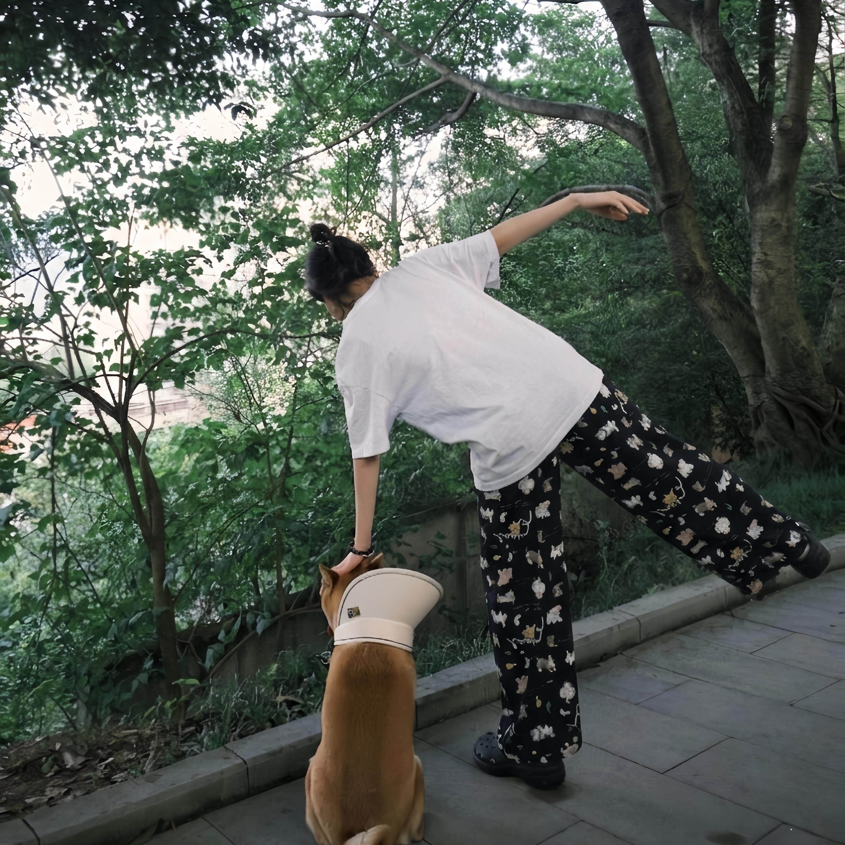 遛狗裤子女款轻薄遛弯裤慵懒风春夏薄款防虫休闲裤可外穿垂感可爱