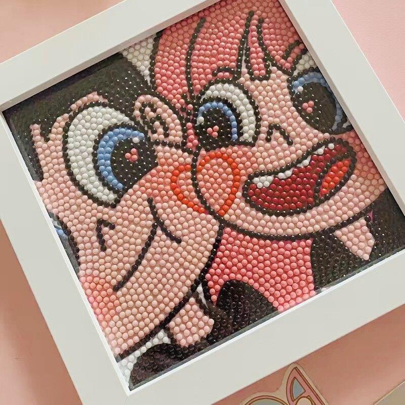 星蝶公主钻石画diy手工满钻新款情侣钻石贴画相框送男女朋友礼物