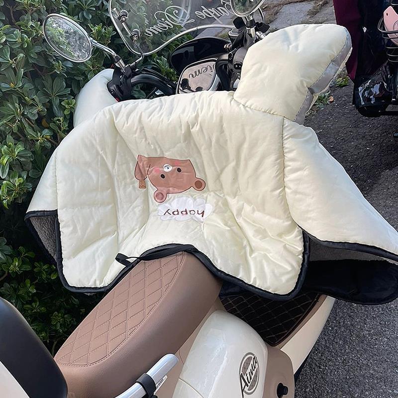 挡风被电动车冬季加绒加厚冬款电瓶车爱玛2024新款防水雅迪九号